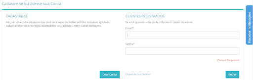 comprar medicamento online - cadastro na Drogaria Feita pra VC
